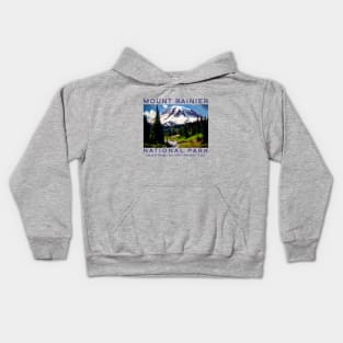 Mount Rainier National Park, State of Washington Kids Hoodie